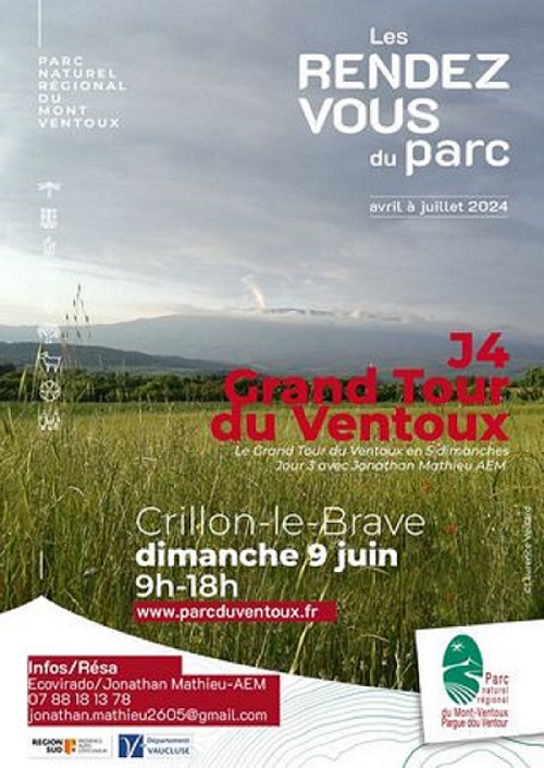 Les Rendez Vous du Parc - J4 - Grand Tour du Ventoux : Crillon... Le 9 juin 2024